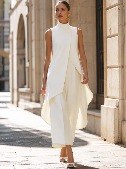 Valencia | Sleeveless High Neck Palazzo Jumpsuit