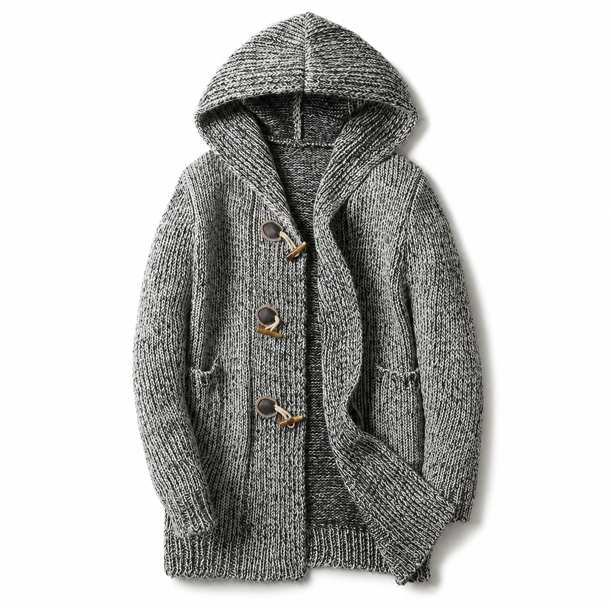 Aldren | Hooded Toggle Knit Cardigan