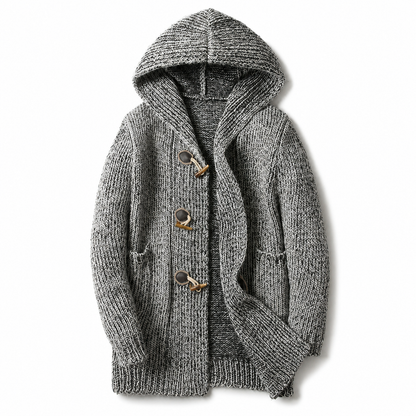 Aldren | Hooded Toggle Knit Cardigan