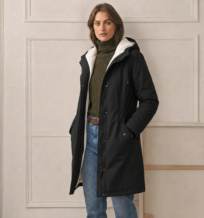 Fawn | Plush Lined Hooded Parka Coat