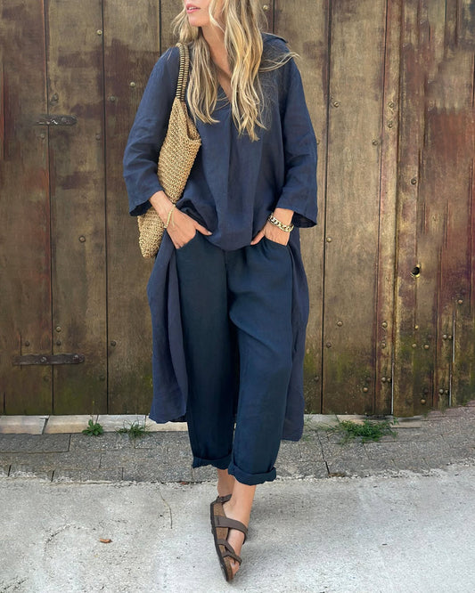 Evania | Relaxed Linen Two Piece Set