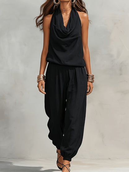 Palomaire | Boho Sleeveless Lounge Jumpsuit