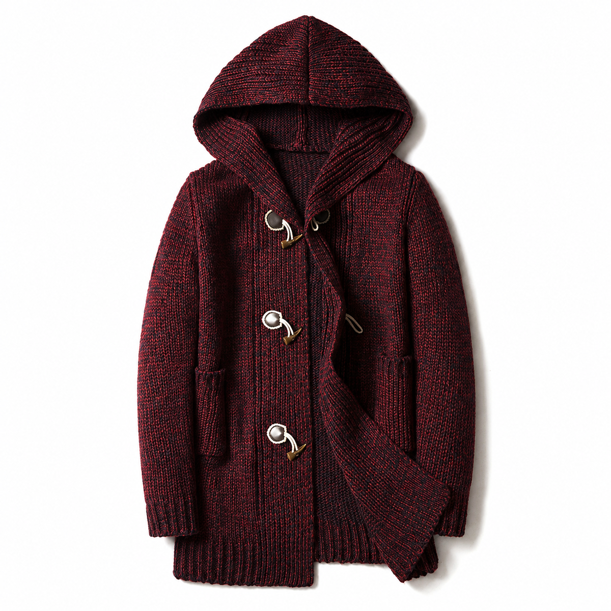 Aldren | Hooded Toggle Knit Cardigan