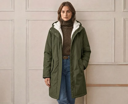 Fawn | Plush Lined Hooded Parka Coat