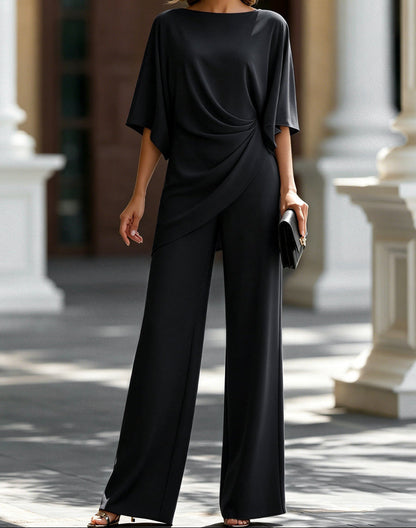 Zadie | Relaxed Draped Two Piece Pants Set