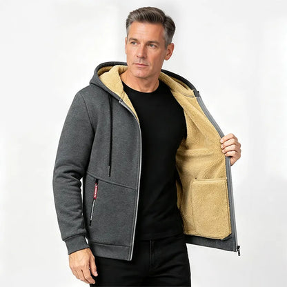 Emmett | Cozy Zip Front Hooded Jacket