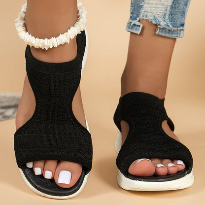 Kinsley | Woven Cut Out Comfort Sandals