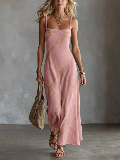 Calystra | Elegant Strappy Maxi Dress