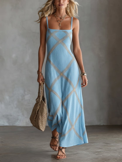 Calystra | Elegant Strappy Maxi Dress