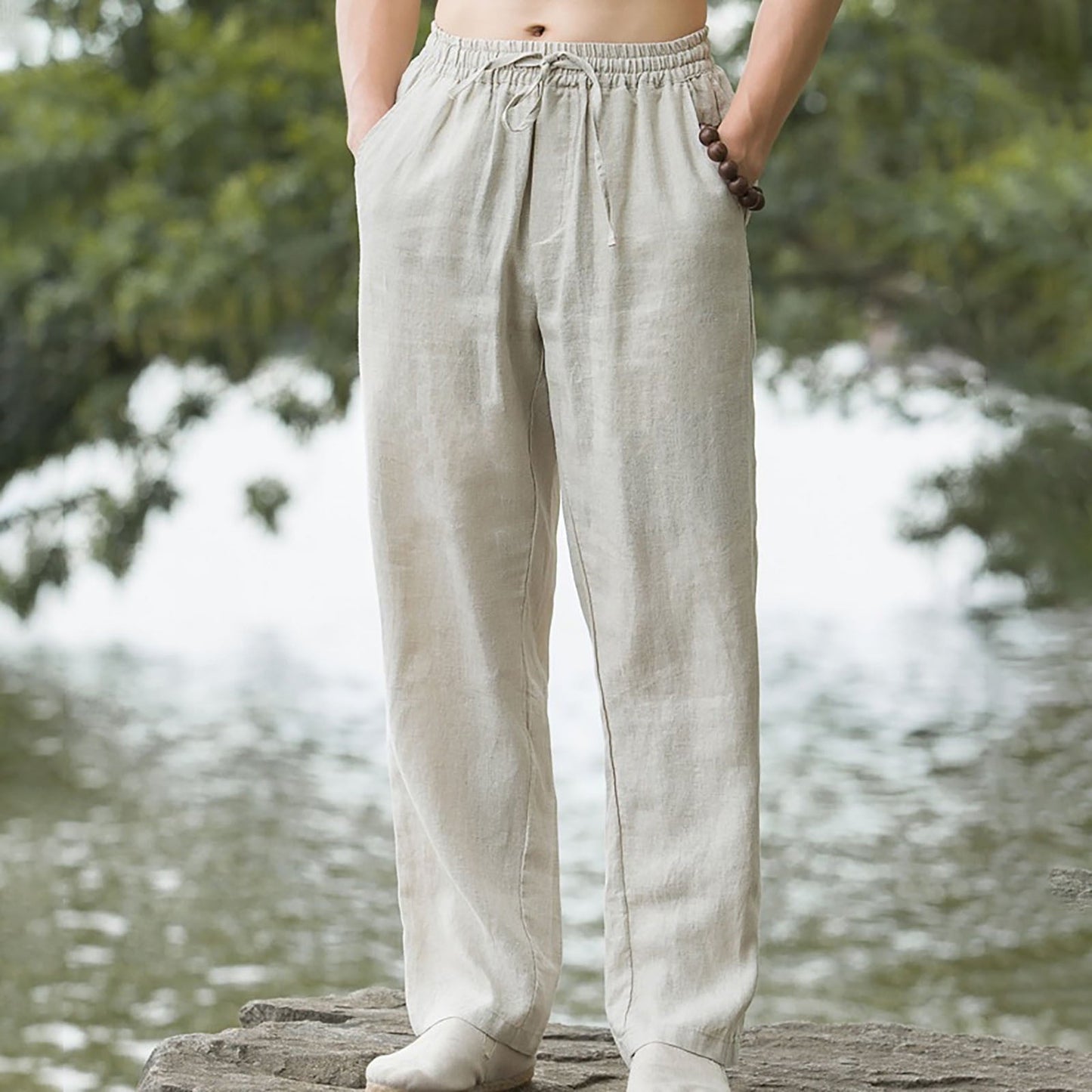 Ethan | Relaxed Linen Drawstring Pants