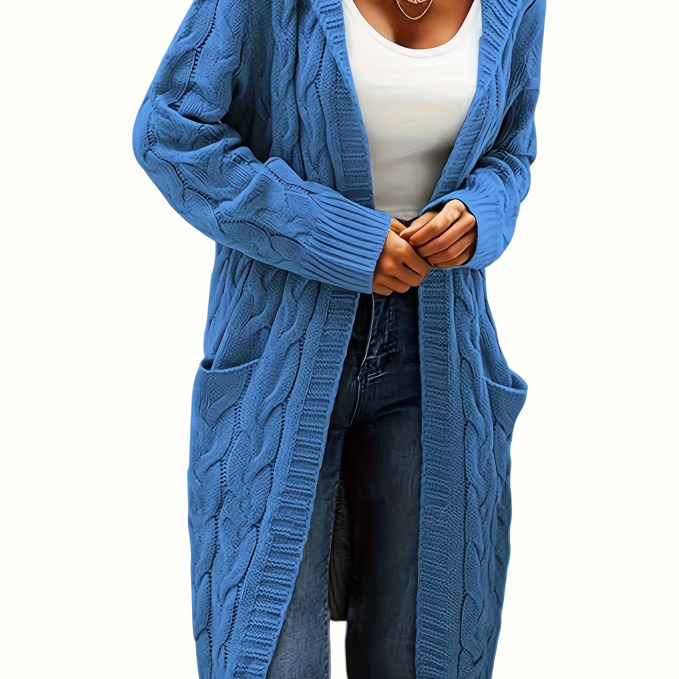Junivelle | Cable Knit Longline Cardigan