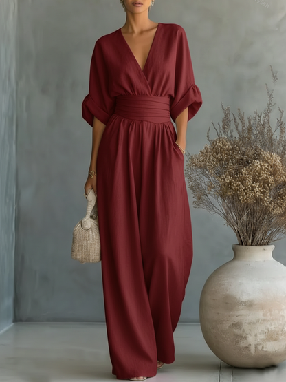 Aurellise | Elegant Wide Leg Jumpsuit