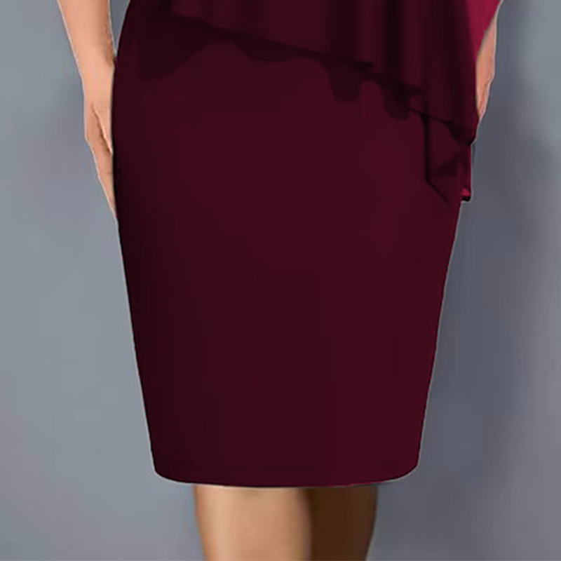 Faustine | Elegant Chiffon Cape Dress