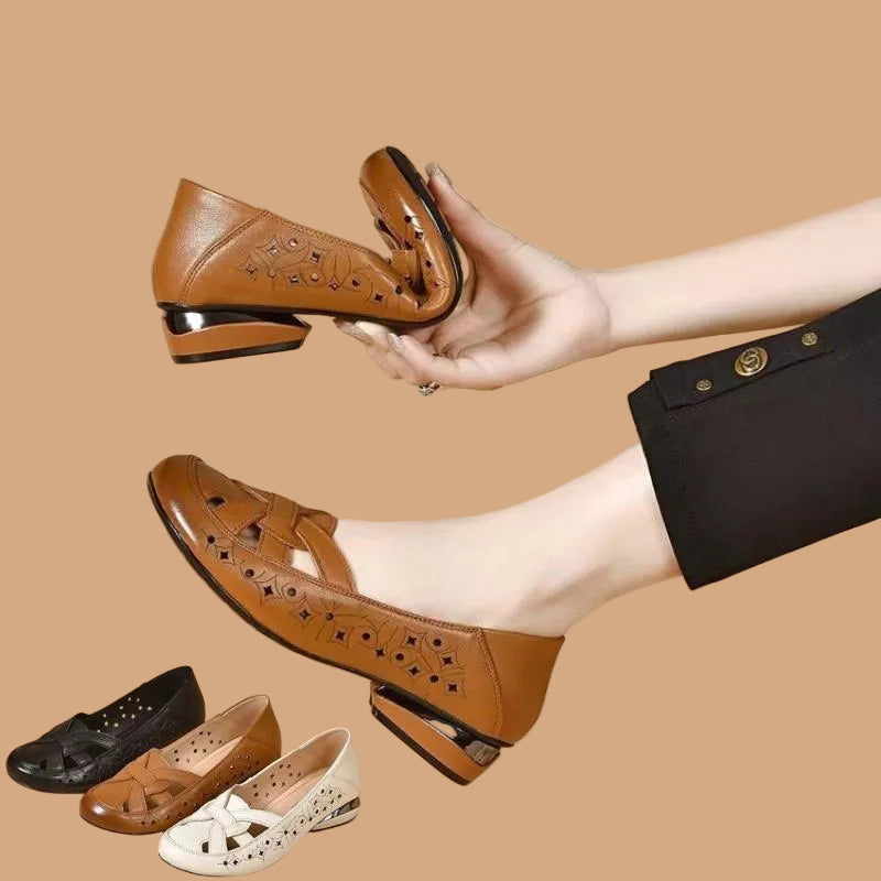 Lunaria | Patterned Slip On Shoes