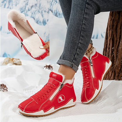 Jovelle | Plush Lined Zip Ankle Boots