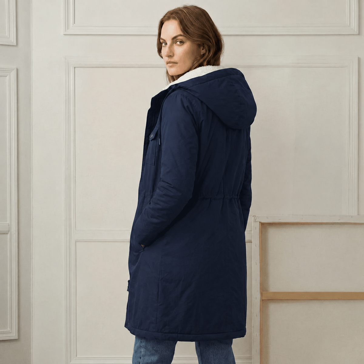 Fawn | Plush Lined Hooded Parka Coat