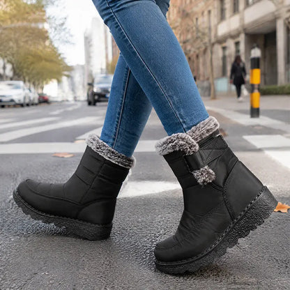 Zora | Plush Lined Buckle Winter Boots