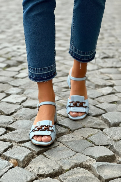 Giavanna | Open Toe Block Heel Sandals