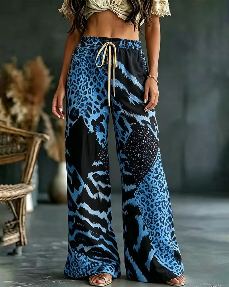 Wisterra | Abstract Leopard Lounge Trousers