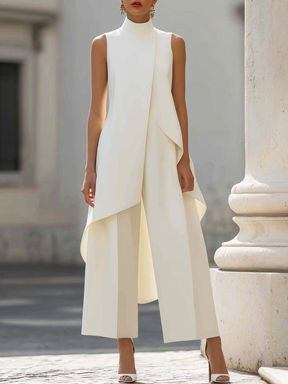 Valencia | Sleeveless High Neck Palazzo Jumpsuit