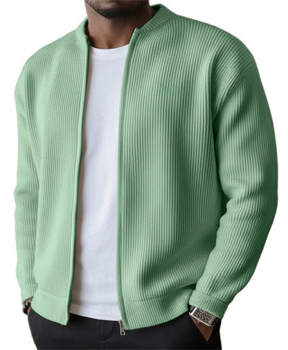 Reed | Refined Ribbed Zip Cardigan