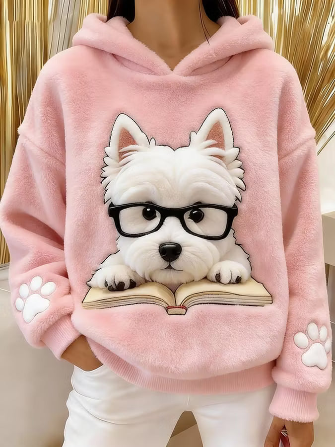 Yelena | Soft Touch Dog Graphic Hoodie