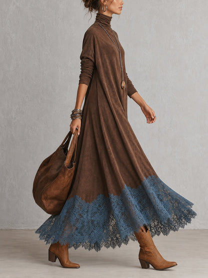 Cresselle | Flowing Lace Hem A Line Dress