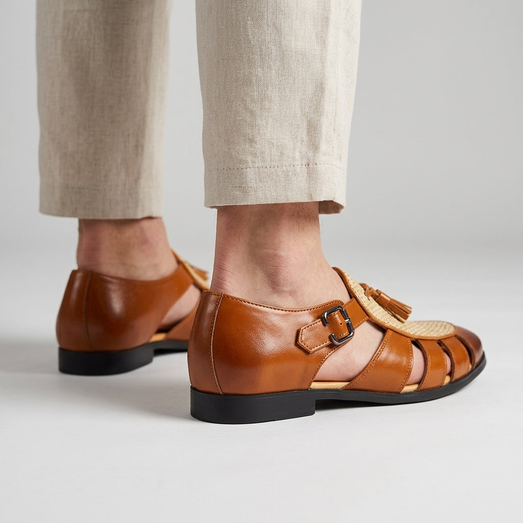 Armand | Woven Tassel Fisherman Sandals