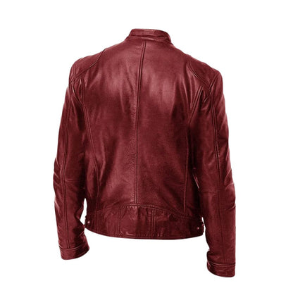 Oberon | Slim Fit Zip Front Biker Jacket