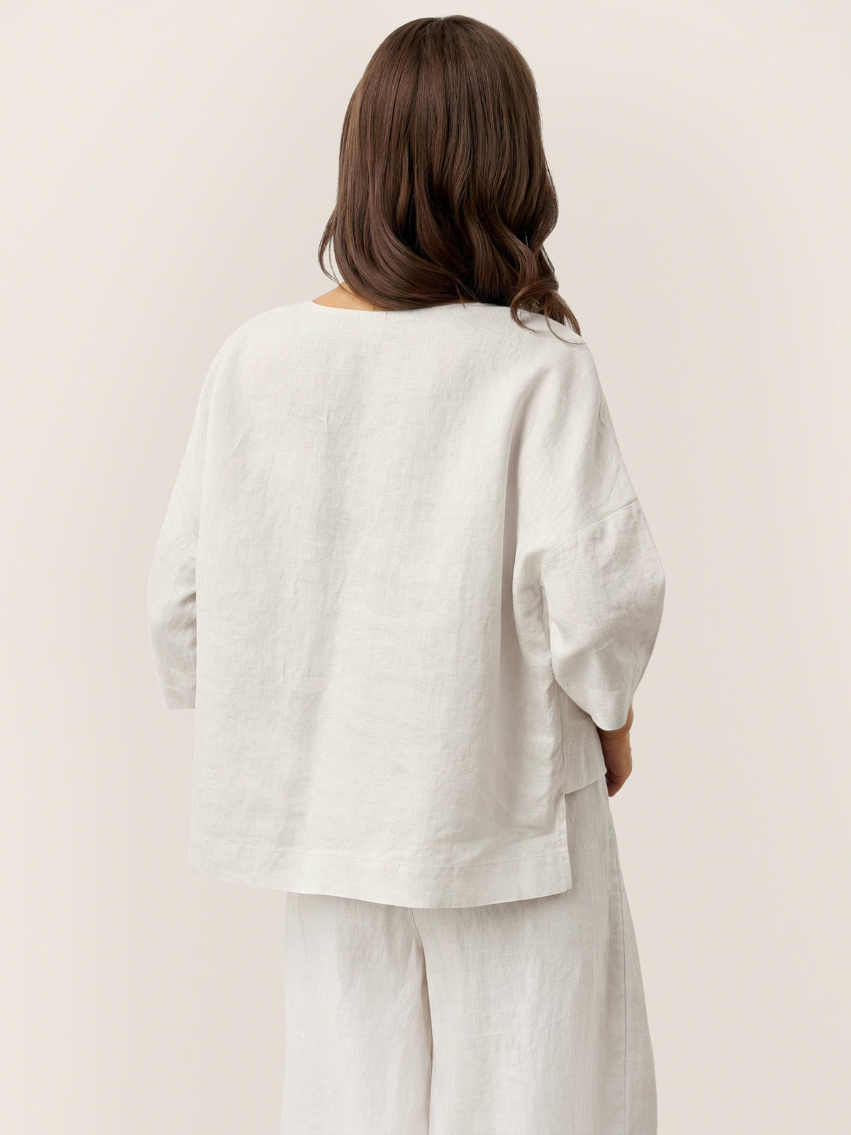 Ondella | Layered Hem Linen Blouse