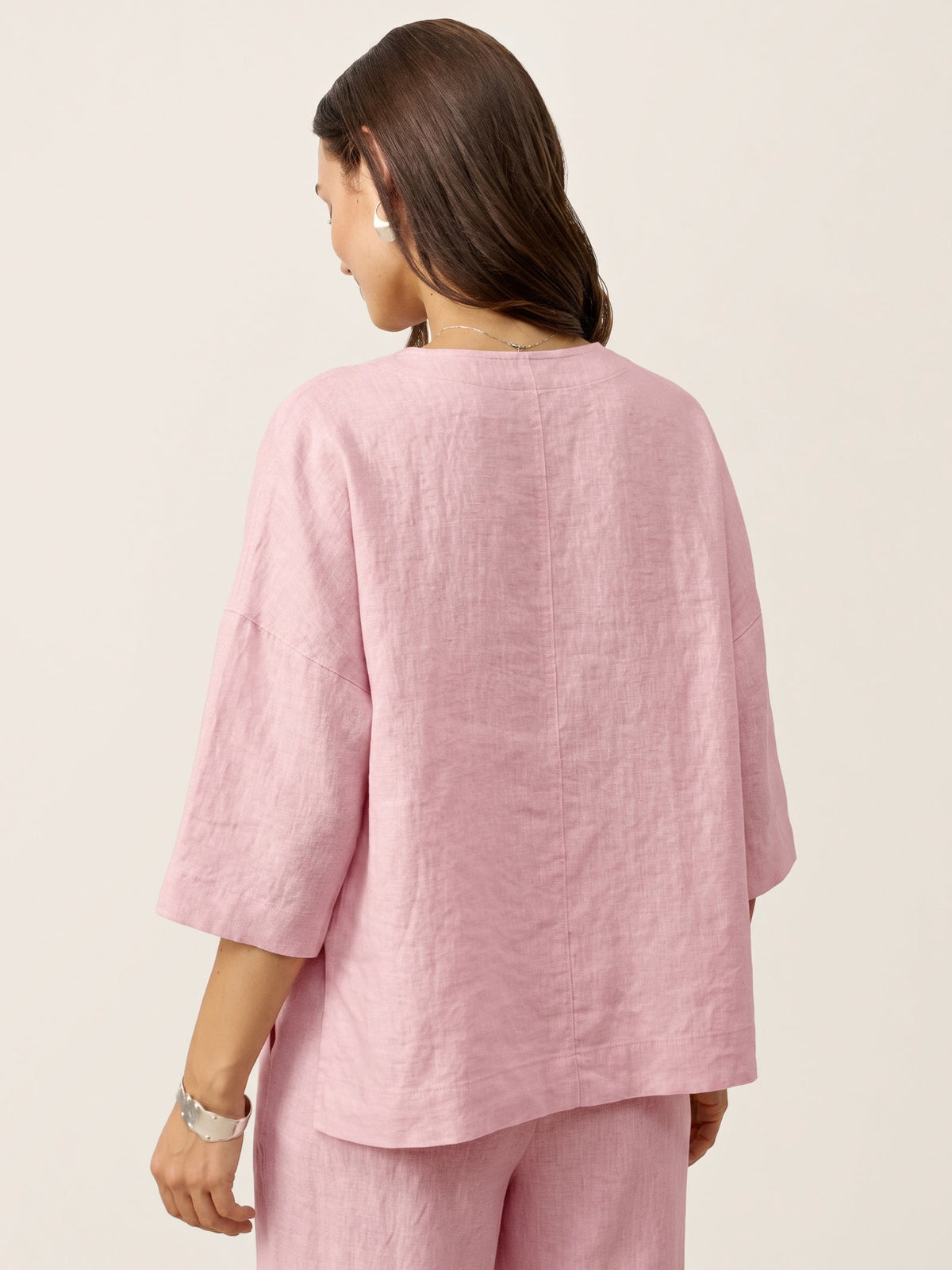 Ondella | Layered Hem Linen Blouse