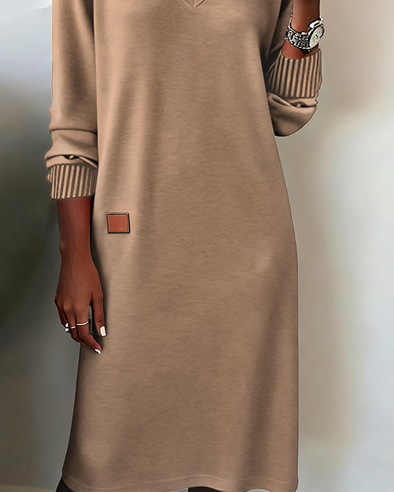 Delancey | Casual Long Sleeve Midi Dress