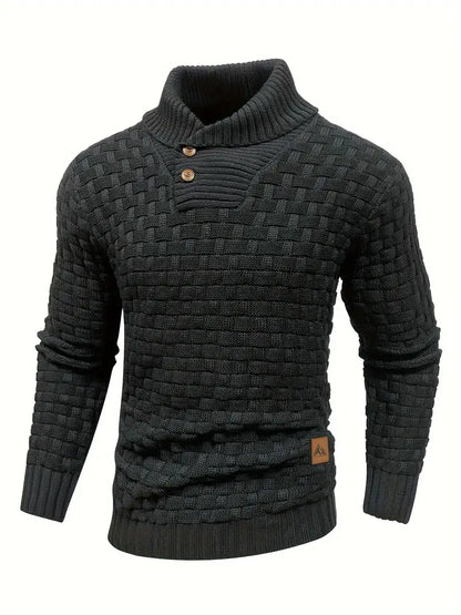Percival | Cozy Textured Collar Sweater