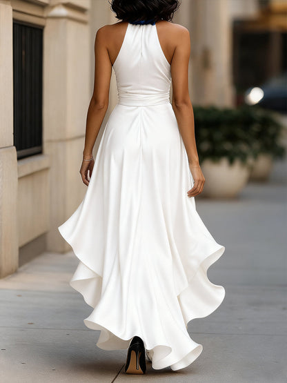 Zorynna | Halter Wrap Maxi Dress