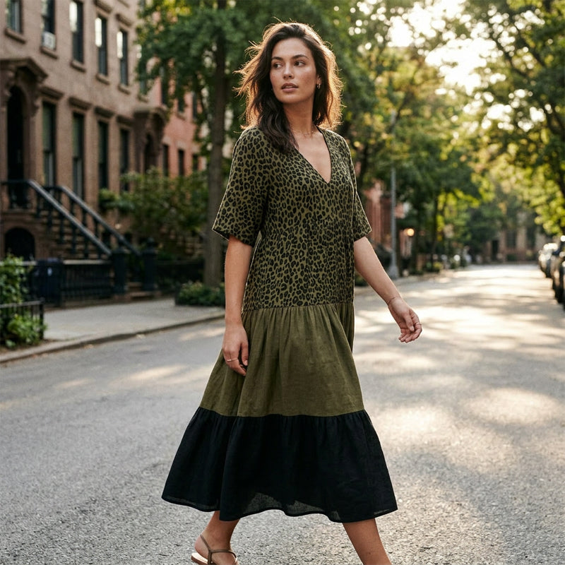 Livette | Bohemian V Neck Maxi Dress