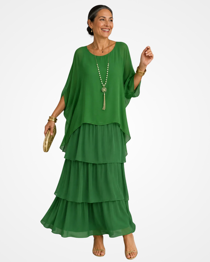 Xyloria | Flowing Tiered Maxi Dress