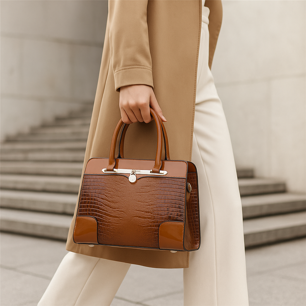 Avessara | Elegant Textured Leather Handbag