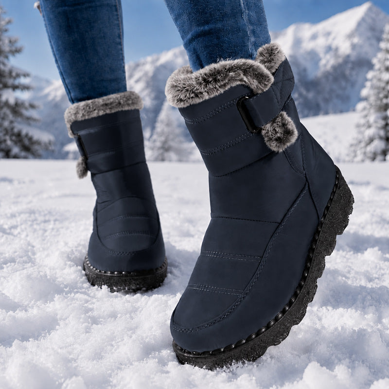 Zora | Plush Lined Buckle Winter Boots