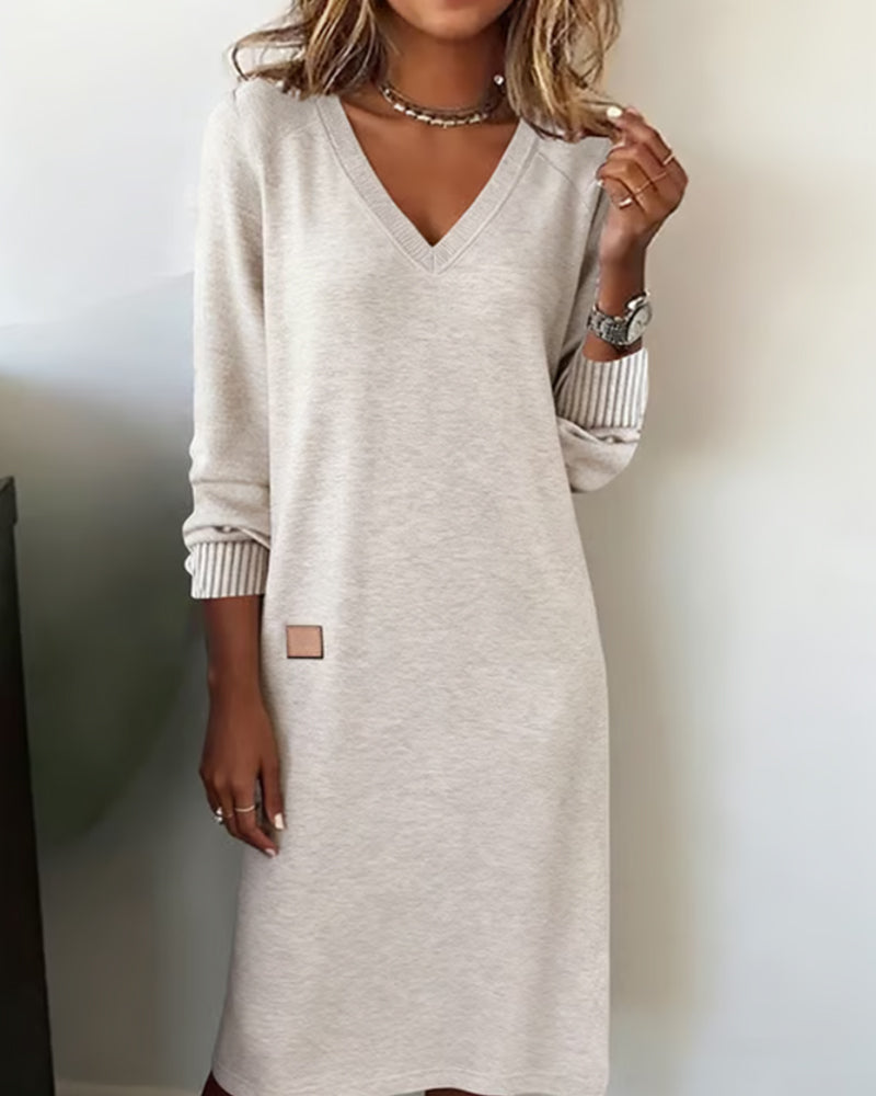 Delancey | Casual Long Sleeve Midi Dress