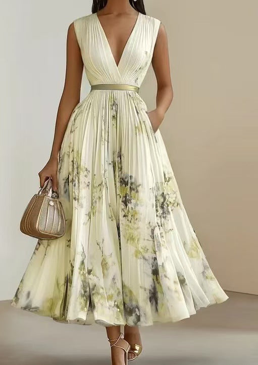 Serenelle | Sleeveless Floral Occasion Dress