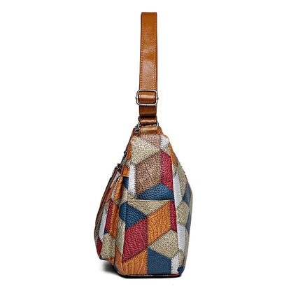 Kirelle | Geometric Patchwork Crossbody Bag