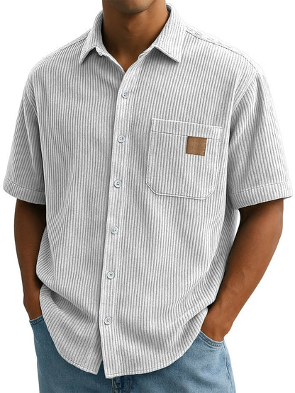 Bastien | Textured Knit Button Shirt