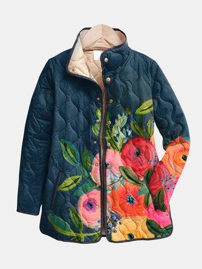 Petalina | Quilted Longline Jacket