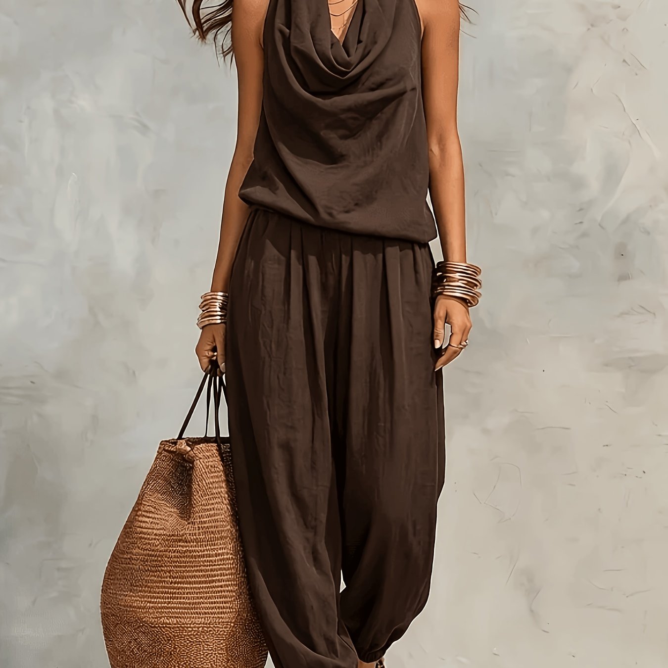 Palomaire | Boho Sleeveless Lounge Jumpsuit