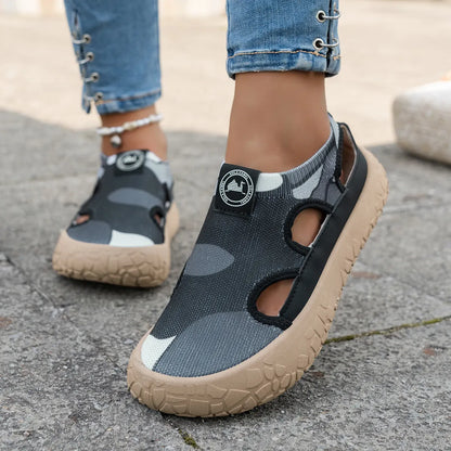 Elvara | Cushioned Cutout Walking Shoes