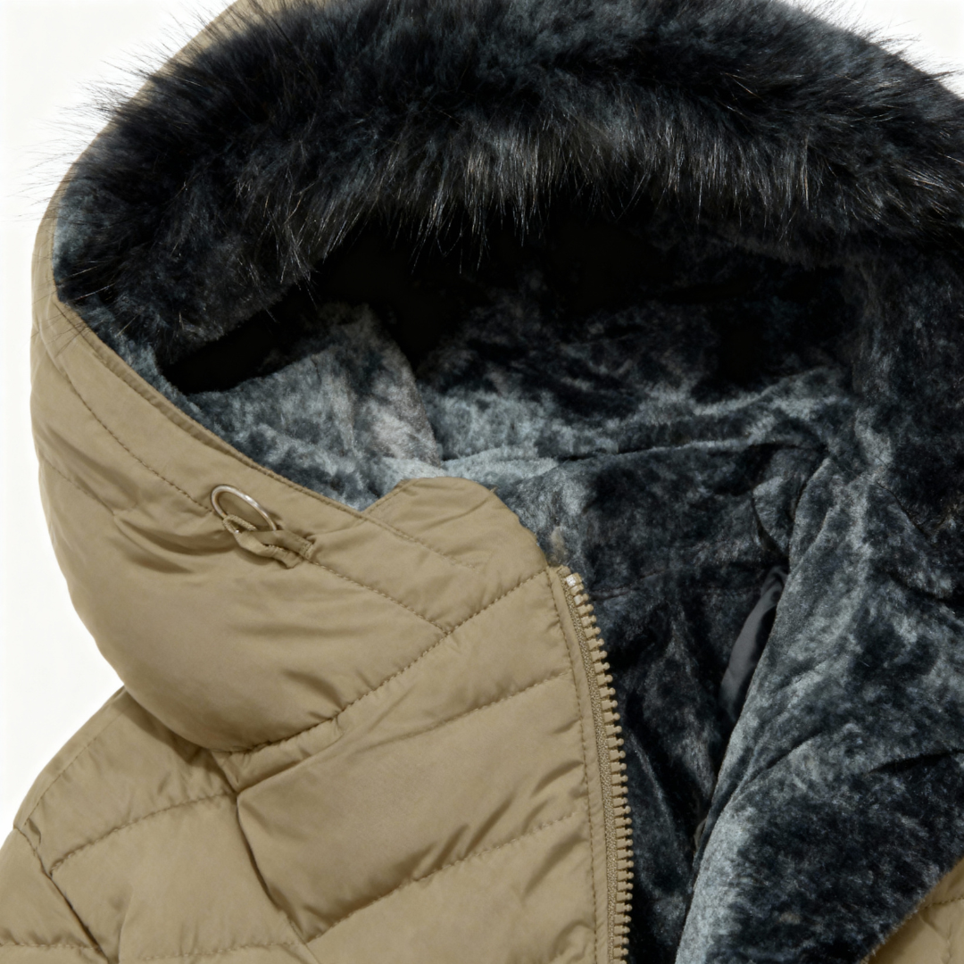 Keely | Plush Lined Hooded Puffer Coat