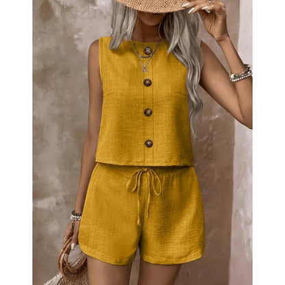 Diantha | Button Detail Two Piece Set