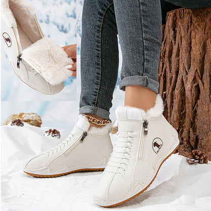 Jovelle | Plush Lined Zip Ankle Boots