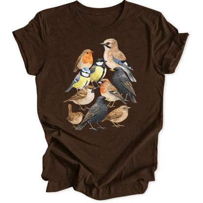 Zephriel | Vintage Bird Print Casual T Shirt