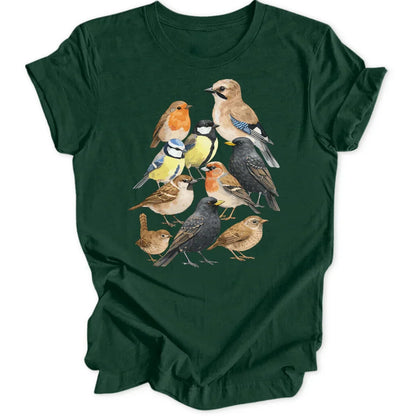 Zephriel | Vintage Bird Print Casual T Shirt